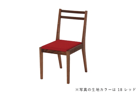 SC40BW シンプルチェア（ウォールナット） クッションタイプ シンプル